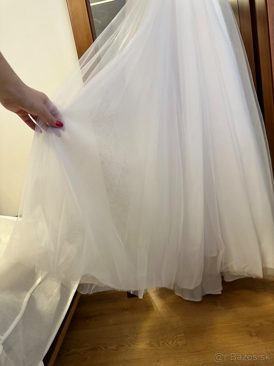 Svadobné šaty veľkosť 38 - 8