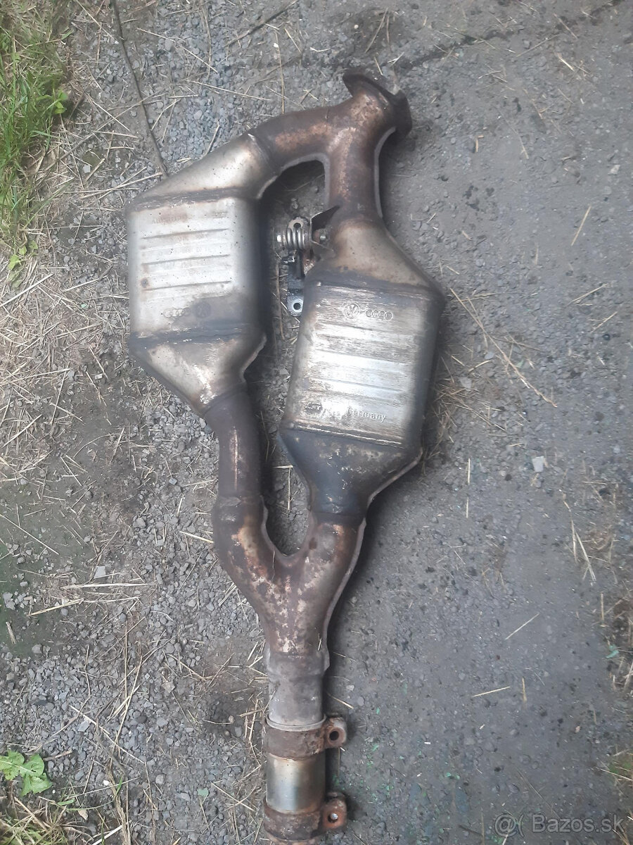 AUDI A8, S8 D2 - prodám výfuk + předkatalyzátory - 8