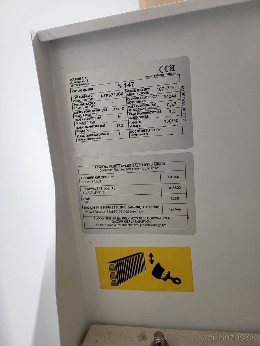 Chladiaca skriňa "Bolarus" S-147 S INOX, 1400 l - 8