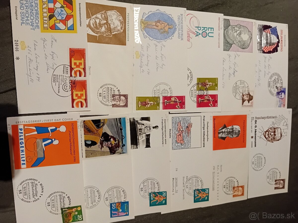 Známky, FDC 500 - 8