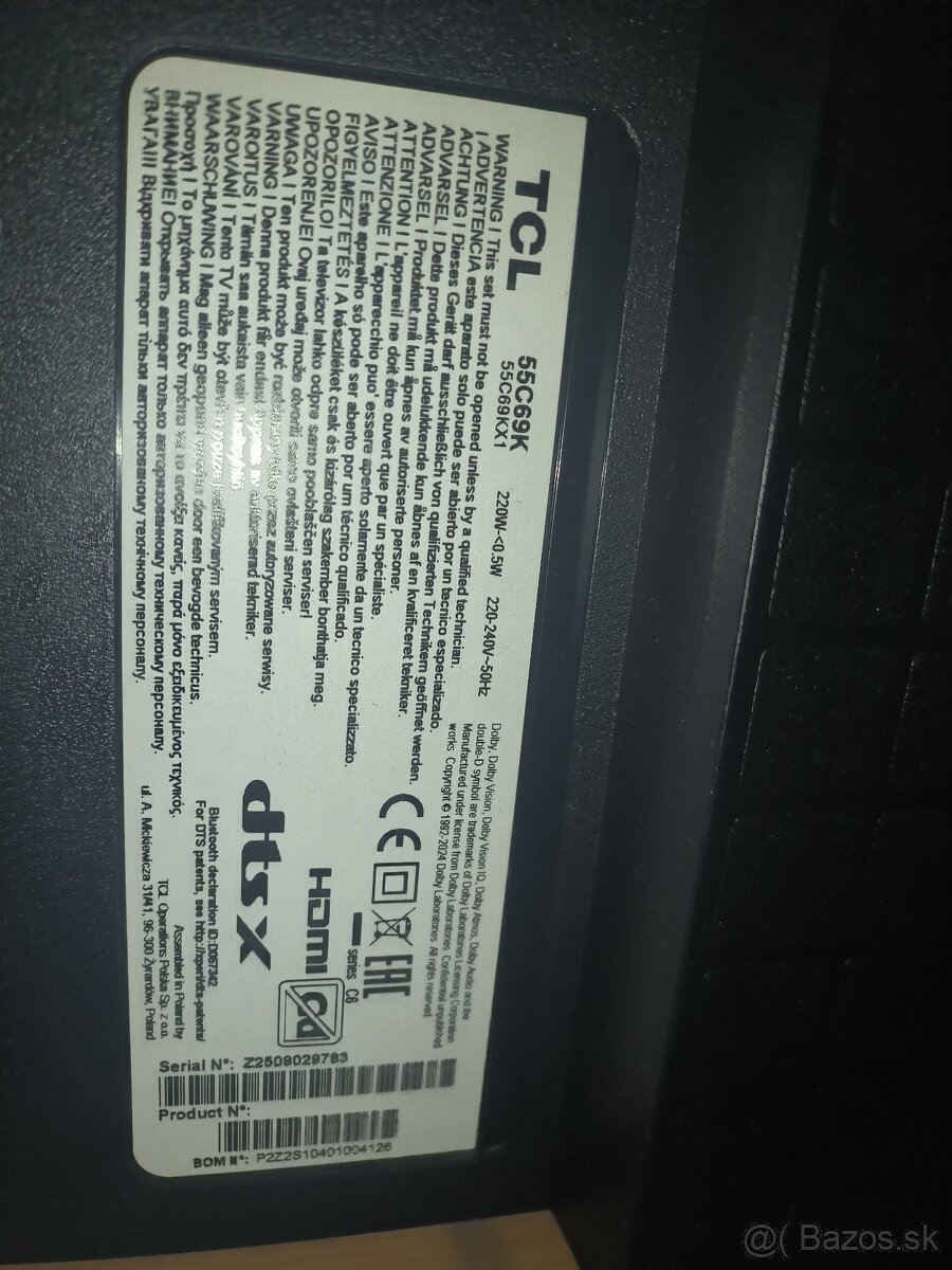 Predám Televízor TCL - 8