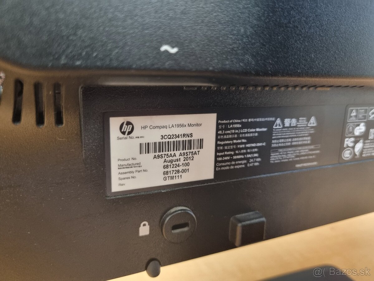 19 ´´ LED monitor zn. HP - 8