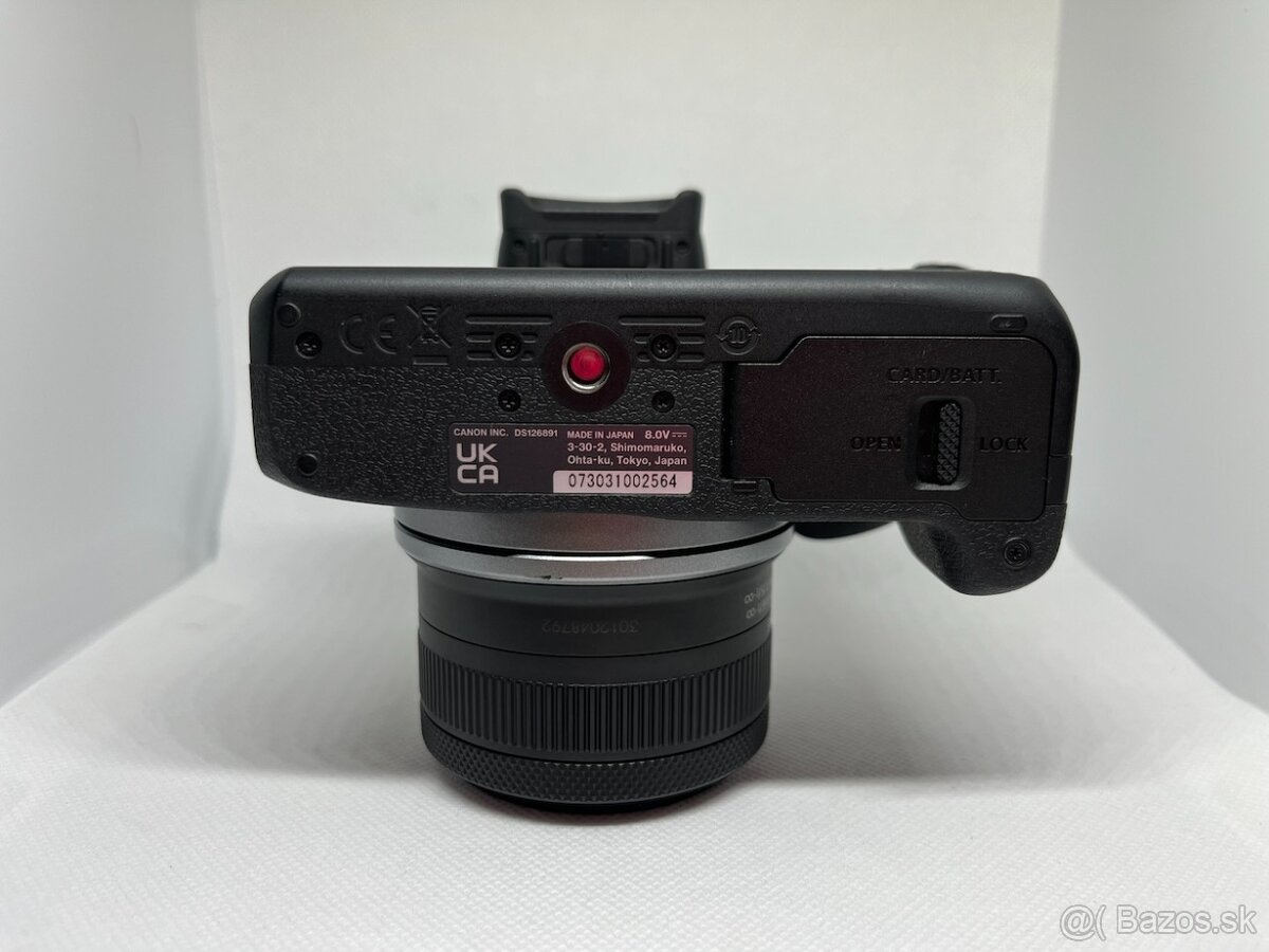 Canon R100 + Canon RF-S 18-45mm - shutter count 21XX - 8