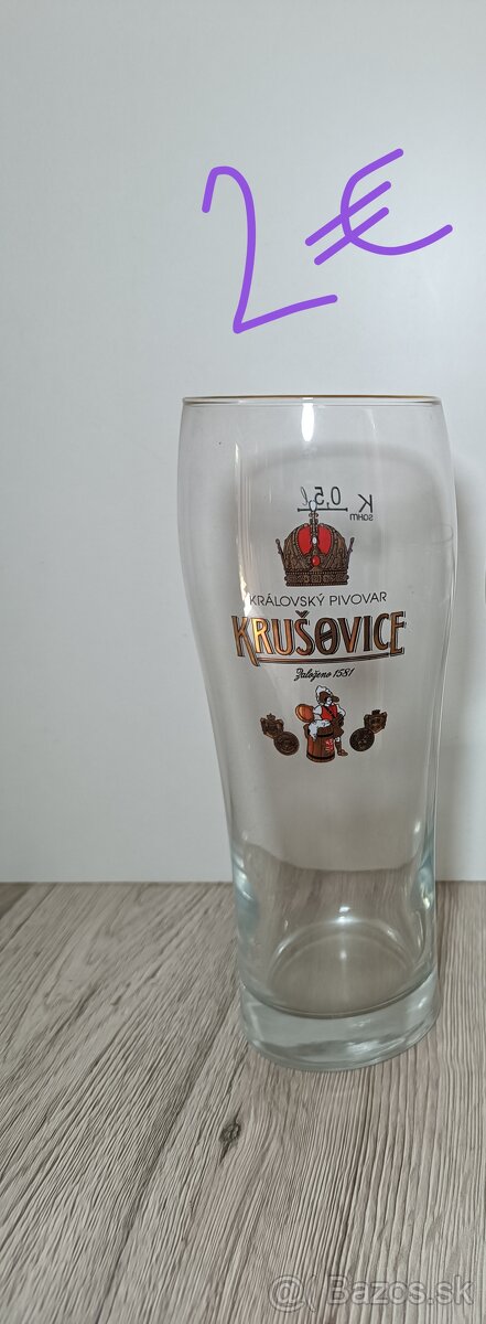 České pivové poháre 1 - 8