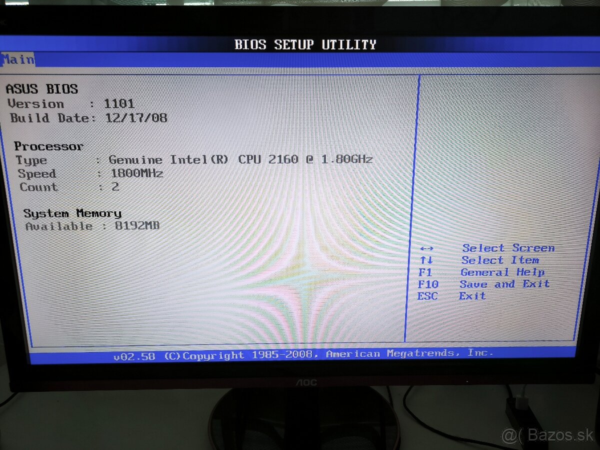 ASUS P5K Premium / Intel Pentium E2160 / 8GB DDR2 800Mhz - 8