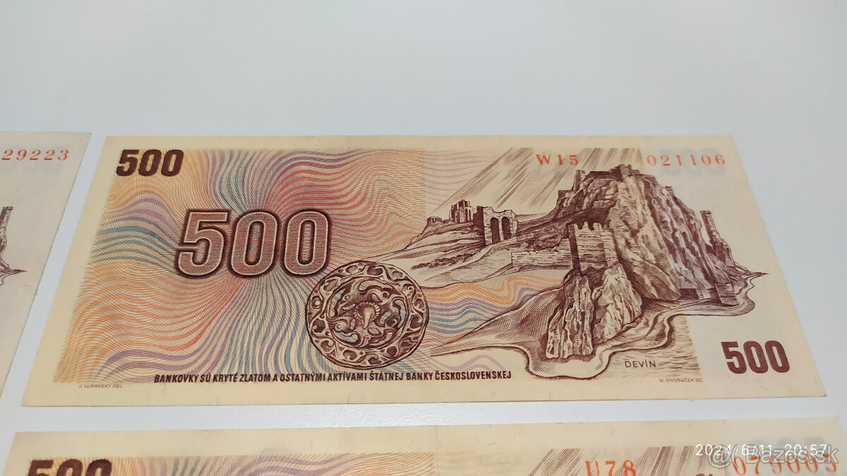 500 Kčs - rôzne série - 8