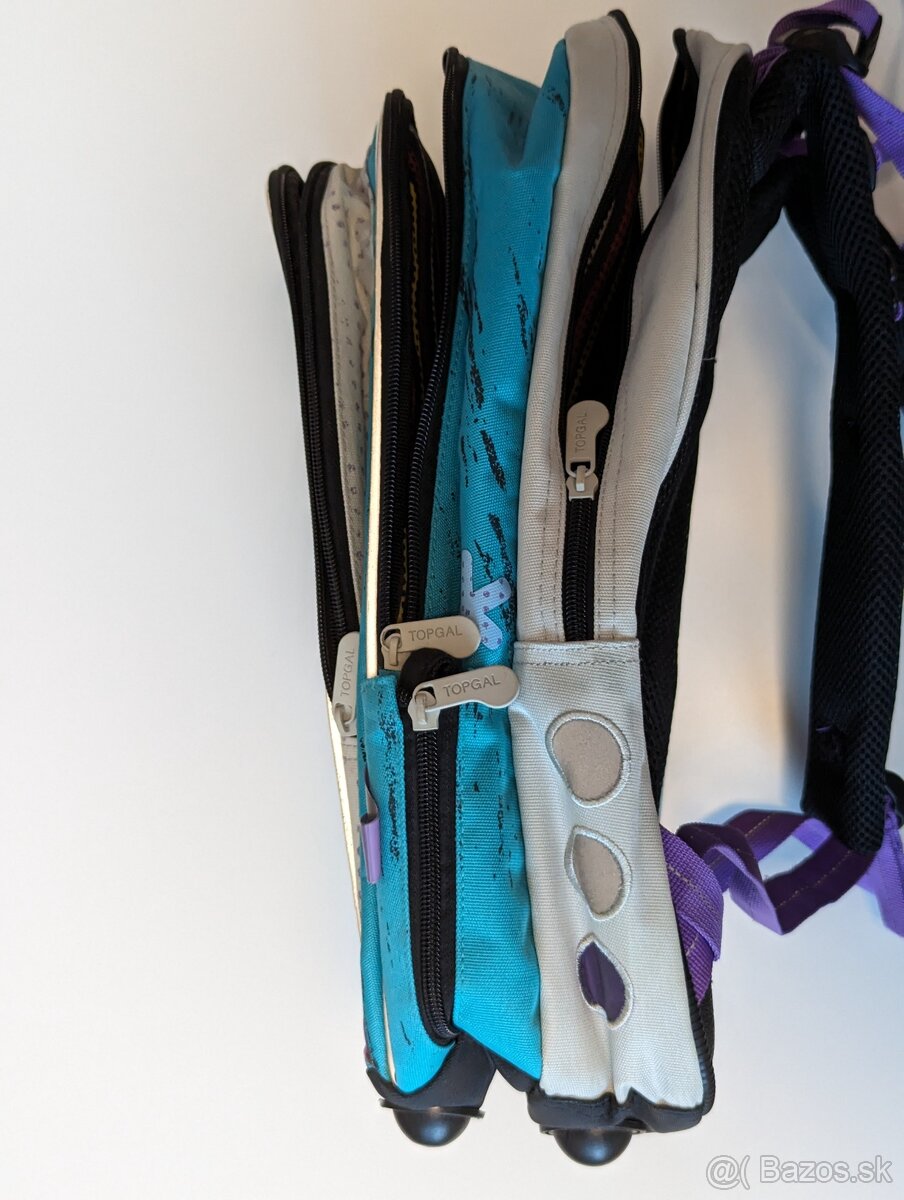 Školská taška - polstrovaný hliníkový (ergonomický) TOPGAL - 8