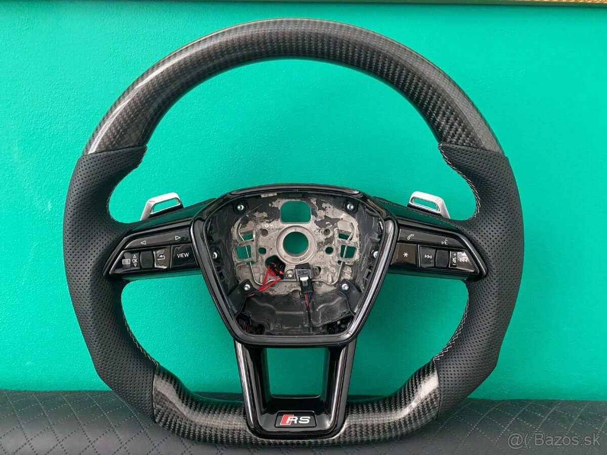 AUDI VOLANT KARBONOVY A6 A7 C8 Q8 S8 SQ8 E-TRON - 8