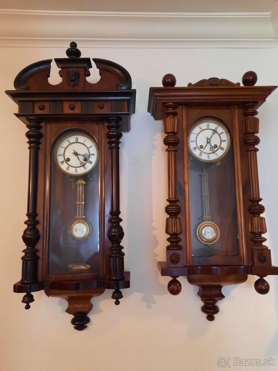 Predám zbierku nástenne hodiny starožitné pondusové - 8