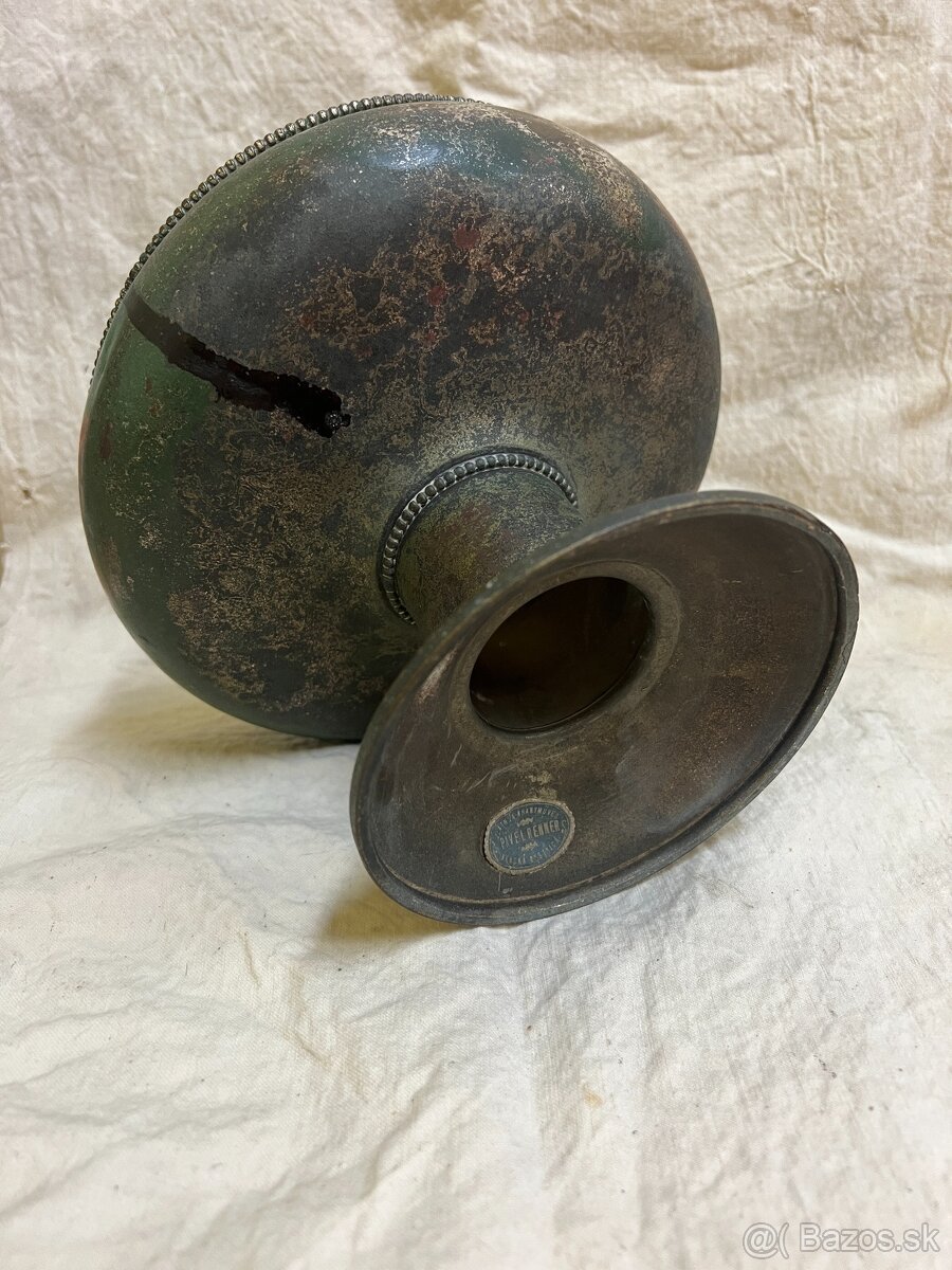 Postriebrená secesná misa na nohe, Pavel Renner BB - 8