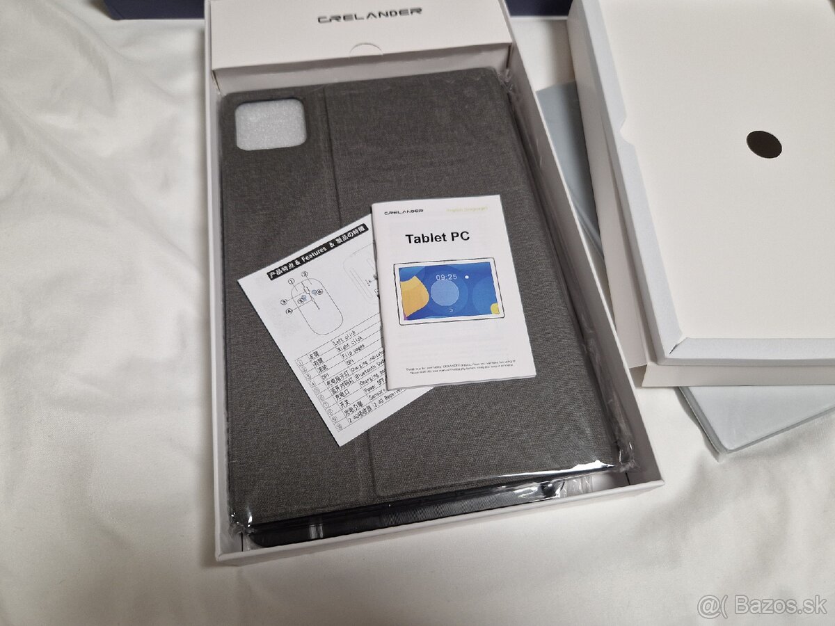 Nový tablet Crelander T40 s klávesnicou a myšou - 8