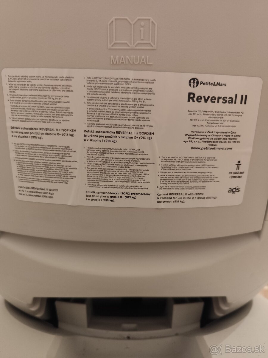 Predám autosedačku Petite Mars 360 - 8