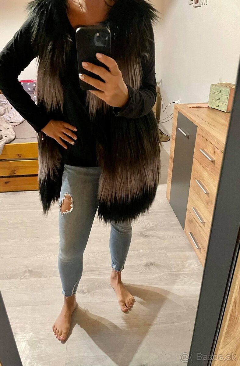 linea weekend london damska kozusinova zimna vesta-bunda - 8