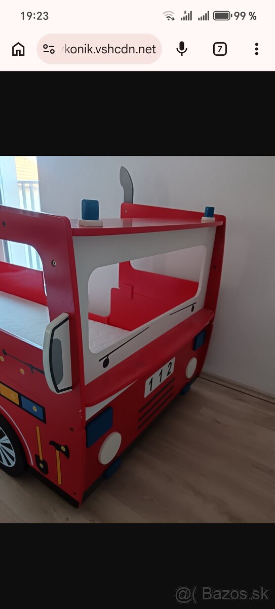 Postel požiarnicke auto - 8