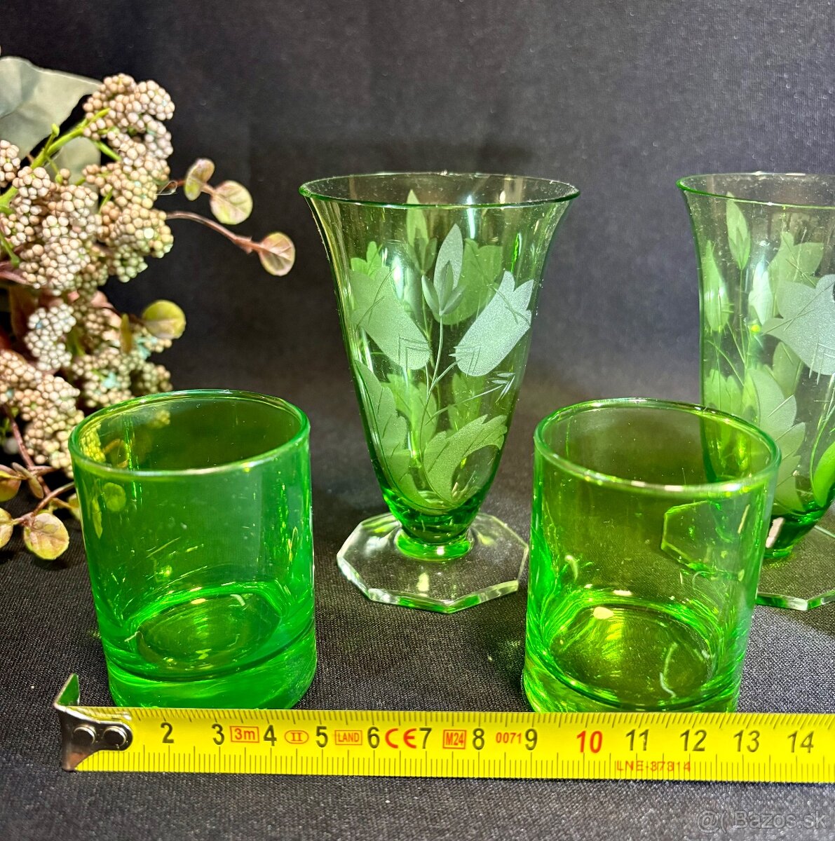 Uránové poháriky 5 ks - 8