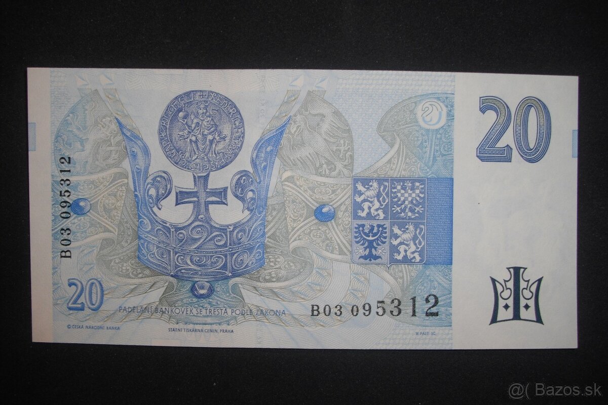 predam Ceskoslovenske a Ceske 10, 20, 50 korun UNC - 8