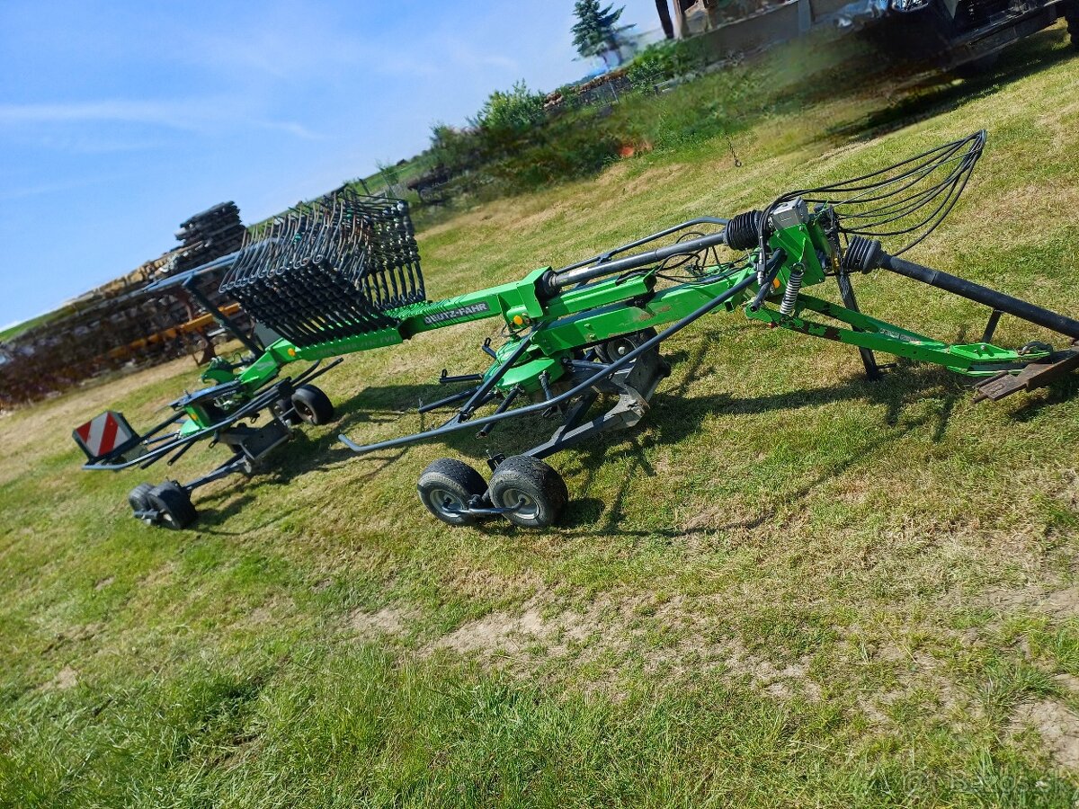Zhrňovač sena, hrabačka, riadkovač sena, dvojrotor, deutz - 8