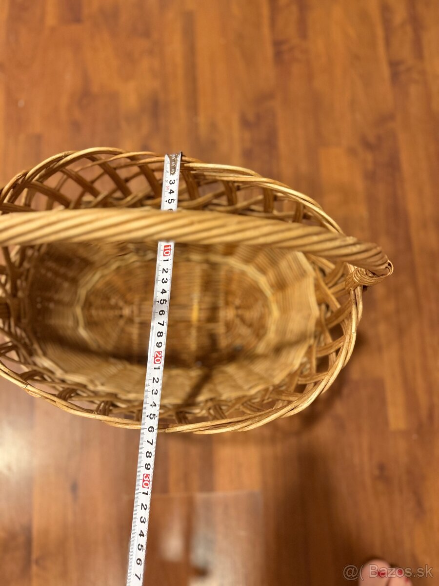 Veľký prútený košík pevný - 8