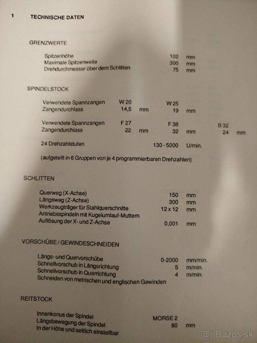 CnC sústruh Schaublin 102 cnc - 8