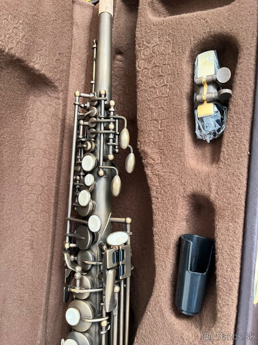 Predám nový B- SOPRÁN saxofón- kópia k modelu SELMER MARK VI - 8