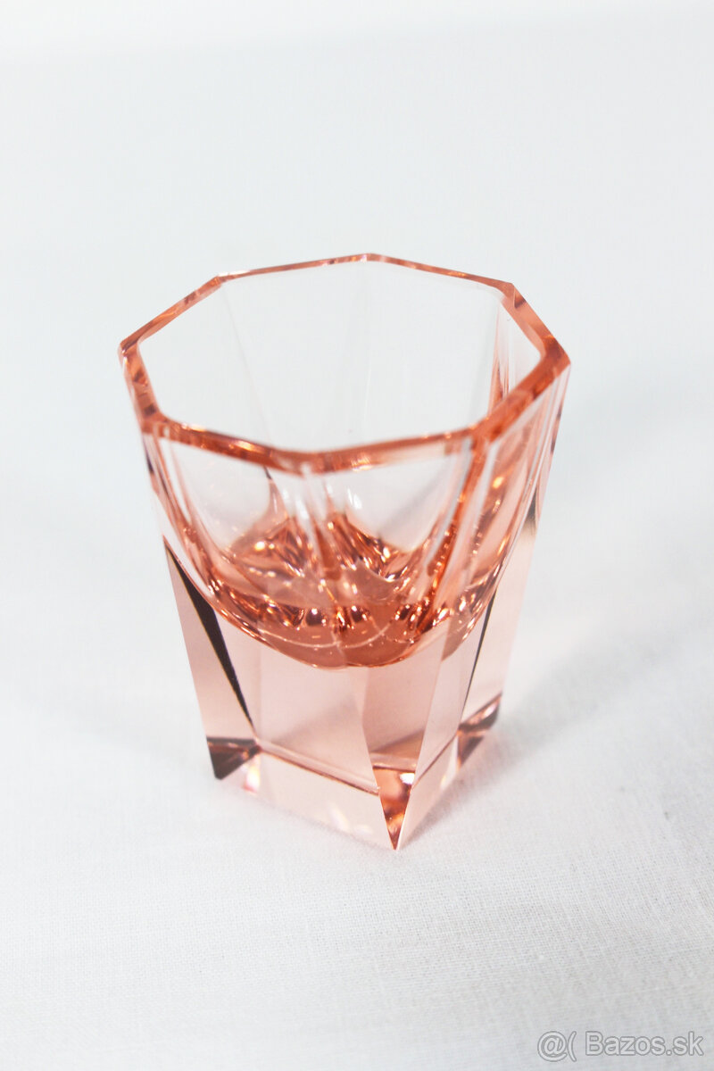 art deco likérová súprava Moser - 8