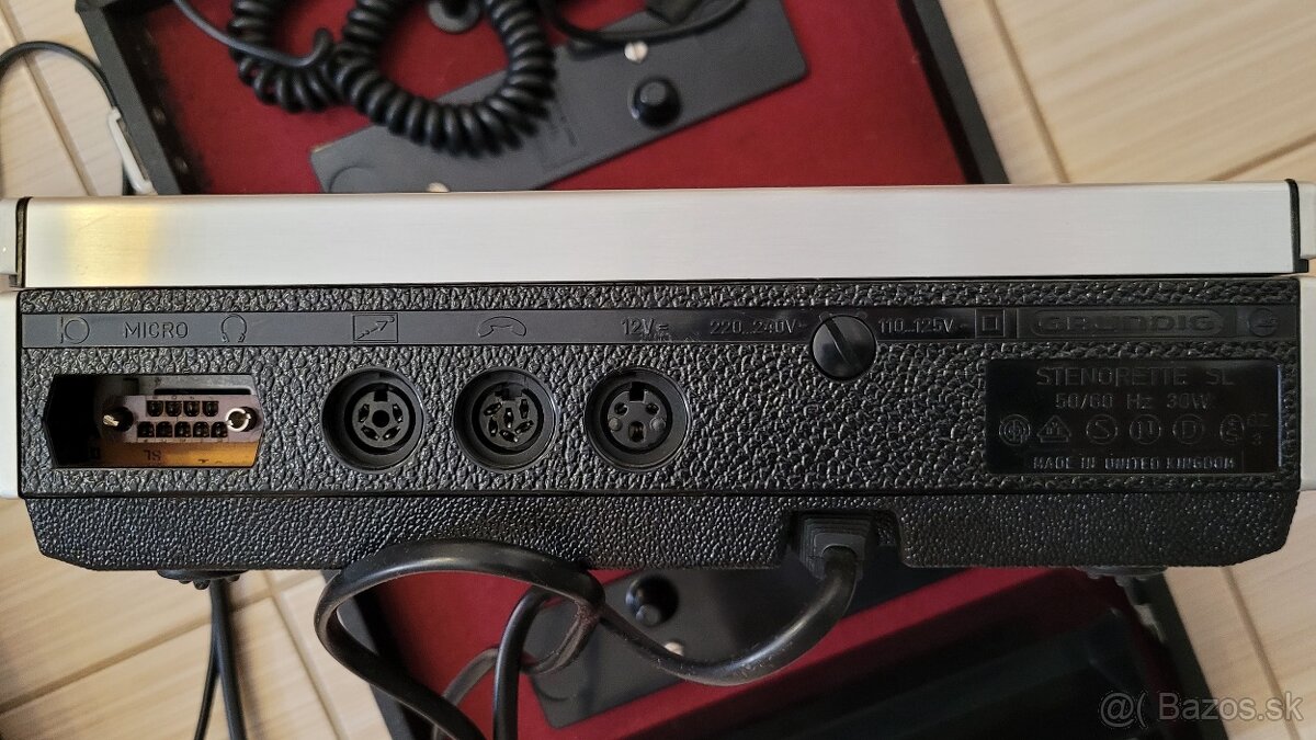 Predám kufríkový magnetofón–diktafón GRUNDIG - stenorette SL - 8