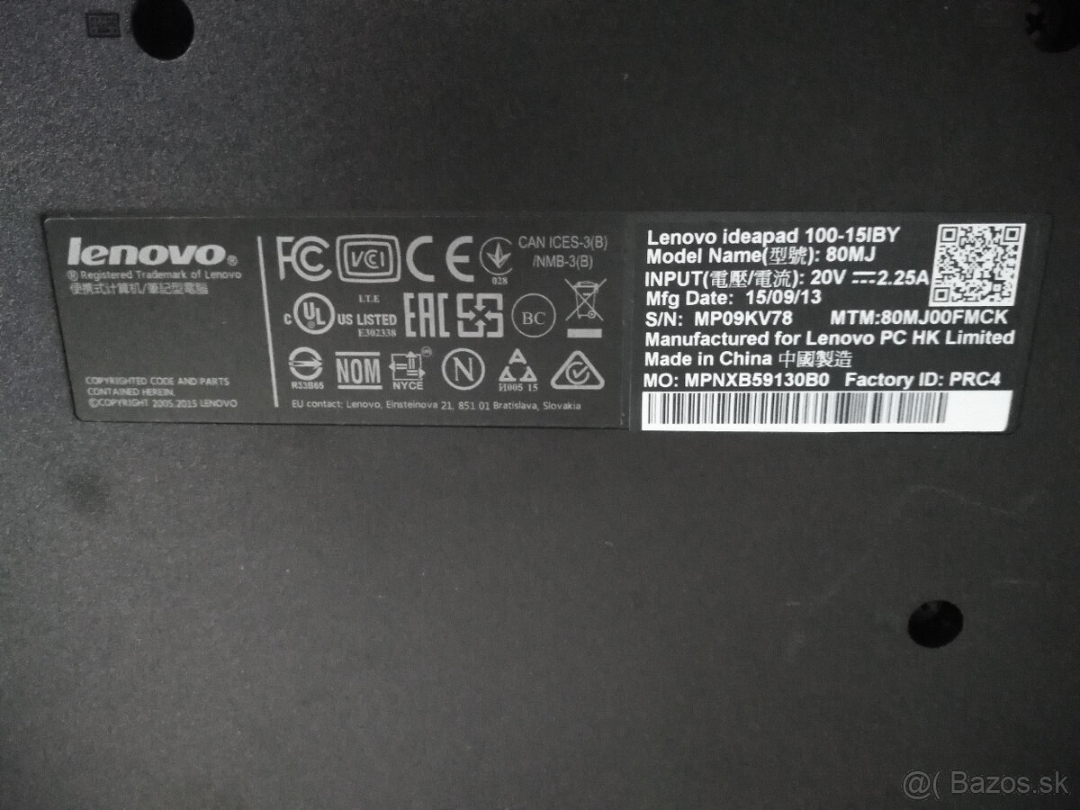 Lenovo ideapad 100-15IBY 80MJ - 8