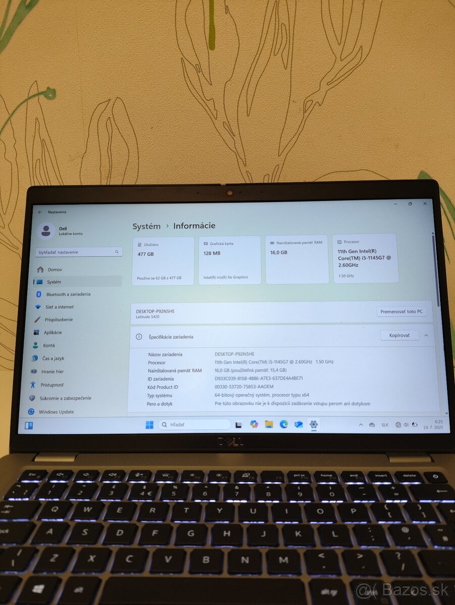 Dell Latitude 5420 i5-1145G7/16 GB RAM/256 GB SSD - 8