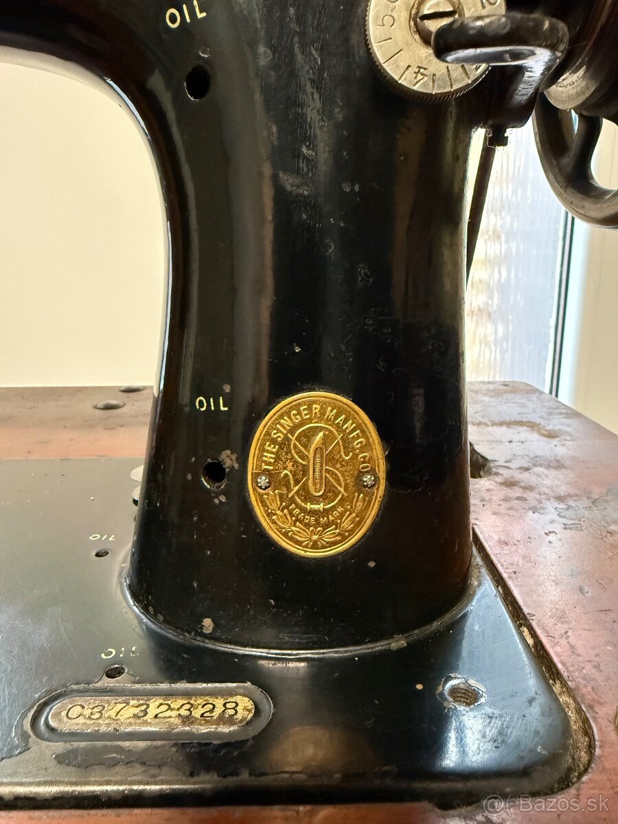 Singer starožitný šijací stroj - 8