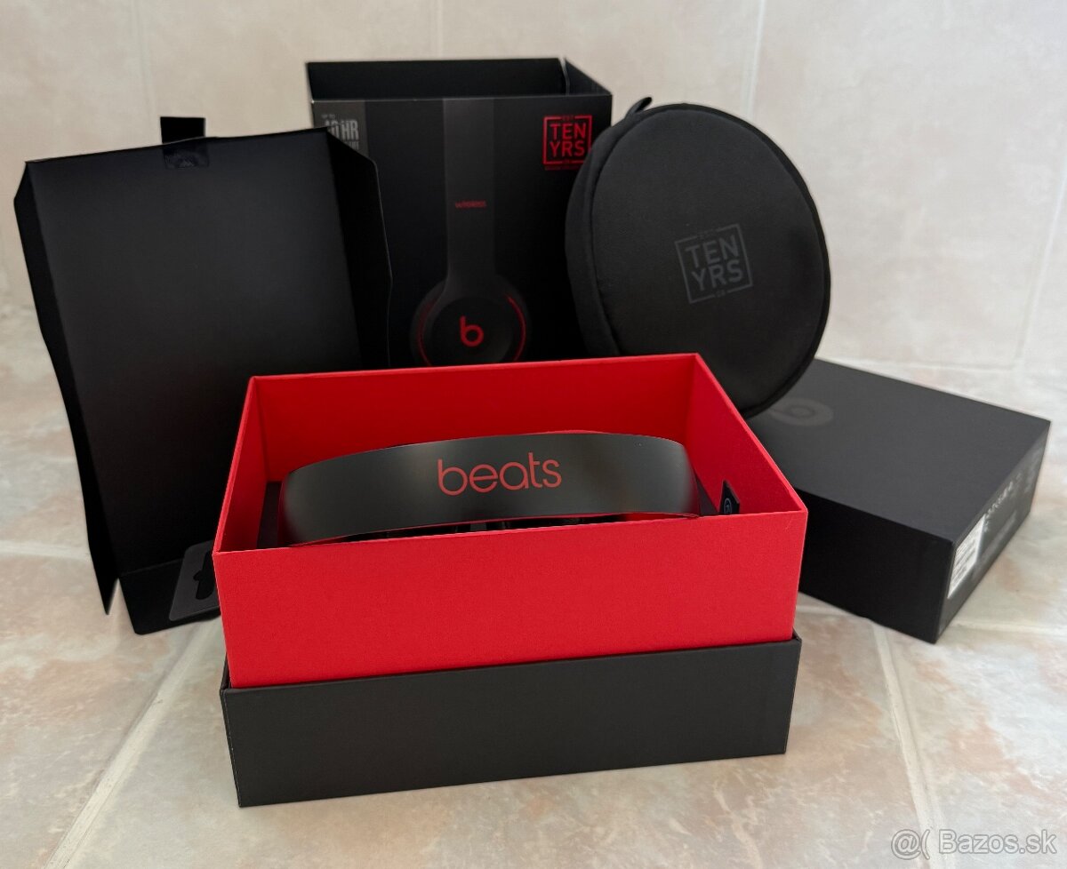 Slúchadlá Beats Solo3 Wireless - vyvzdorované čierno/červené - 8