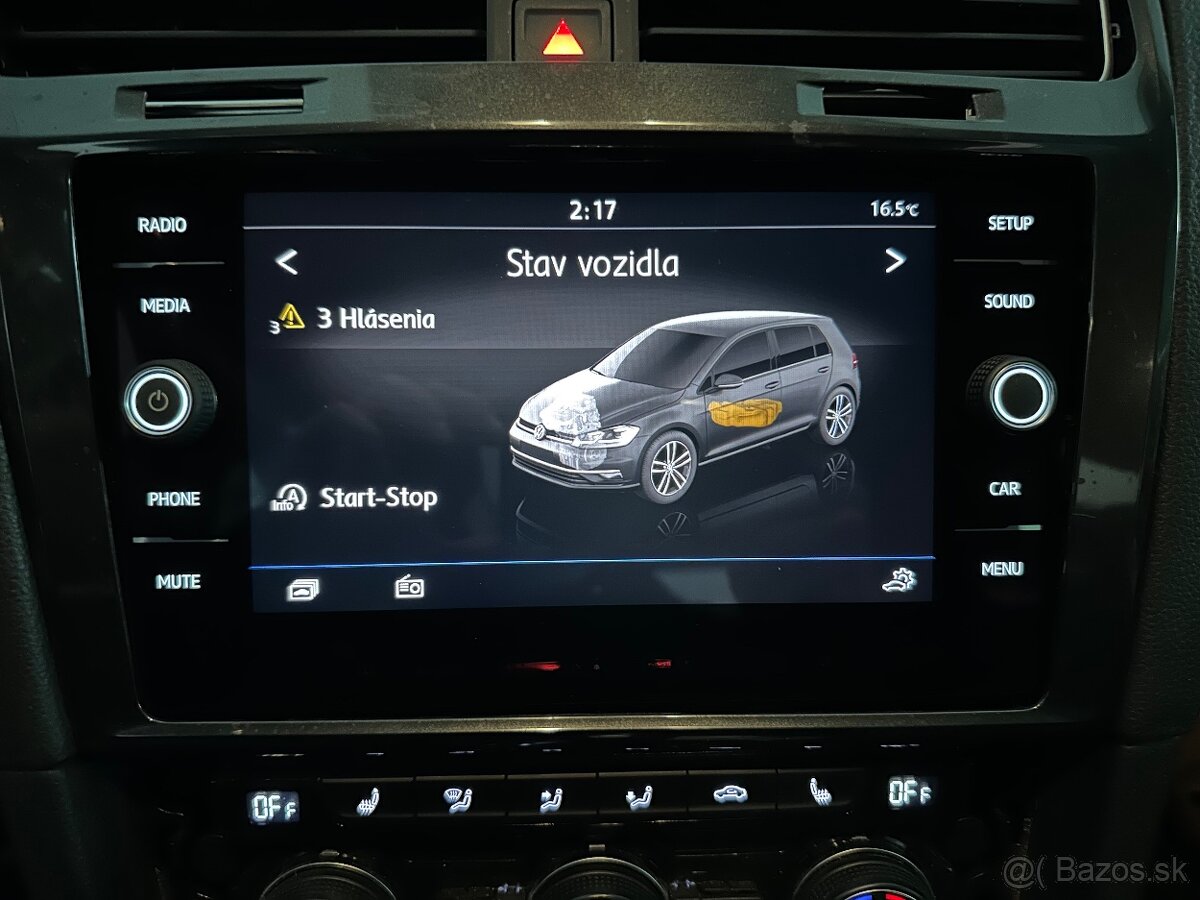 Rádio MIB 2 celosklo vw golf 7 facelift - 8