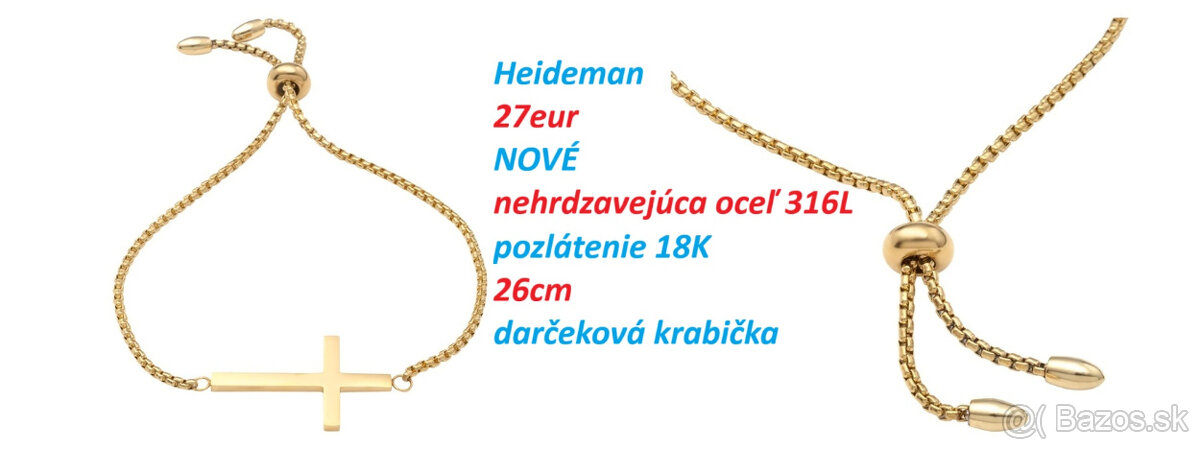 Náhrdelník s krížikom, Náramok s krížikom/bez krížika - 8