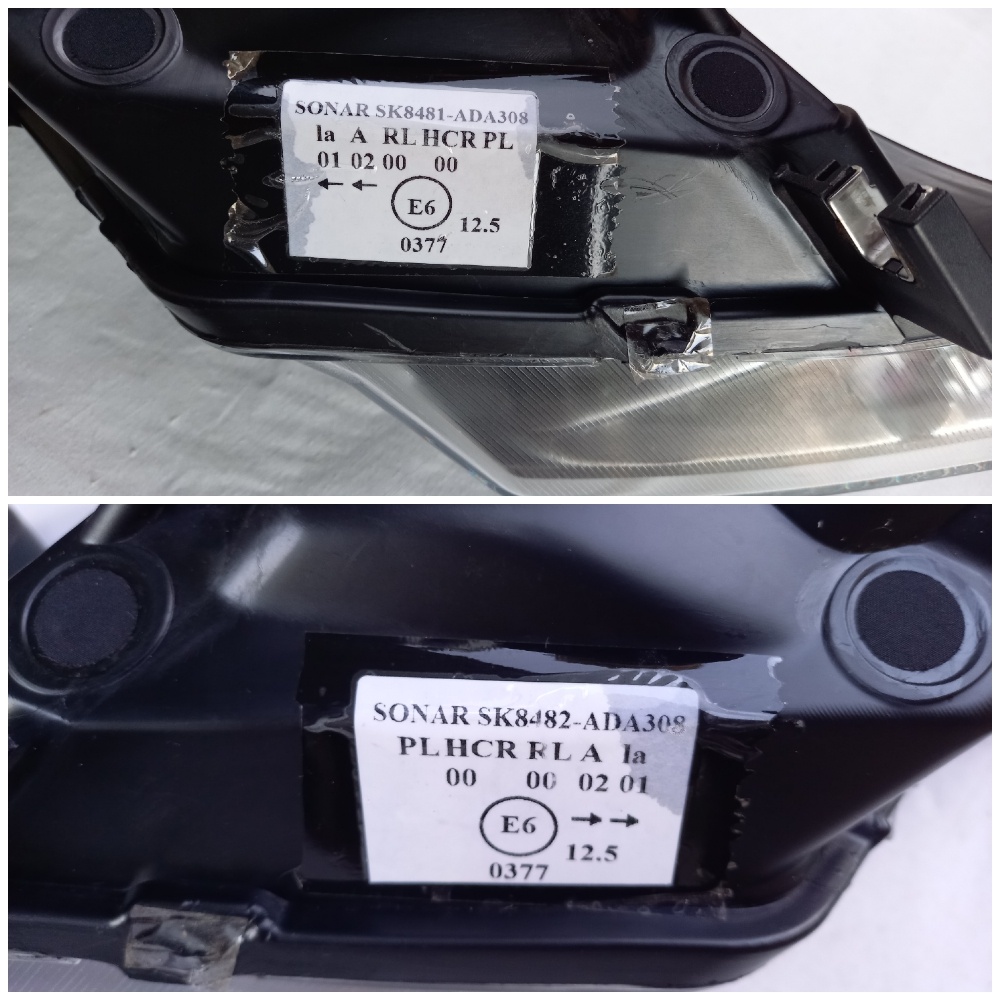 AUDI A3 8P 2003-2008 Led Tube Black Reflektory Predné Svetlá - 8