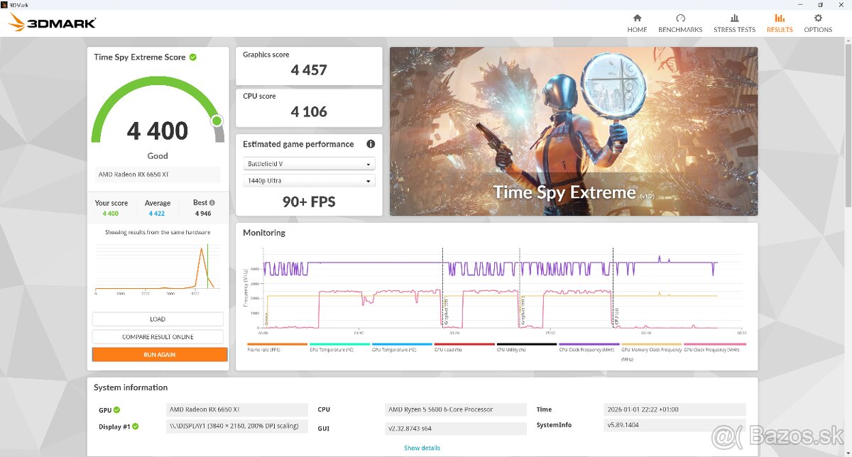 MSI Radeon RX 6650 XT MECH 2X 8GB OC - 8