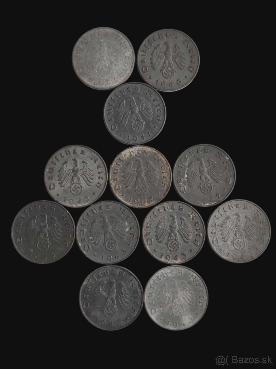 Drobné obehové mince Nemecka - 8