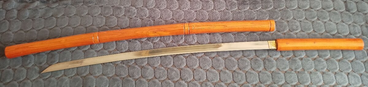 Japonský Samurajský skrytý meč drevo palica katana - 8