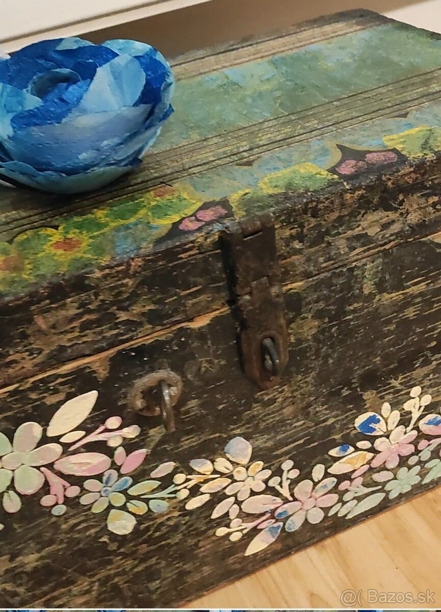 Stoličky,stolík,bedna Provence - 8