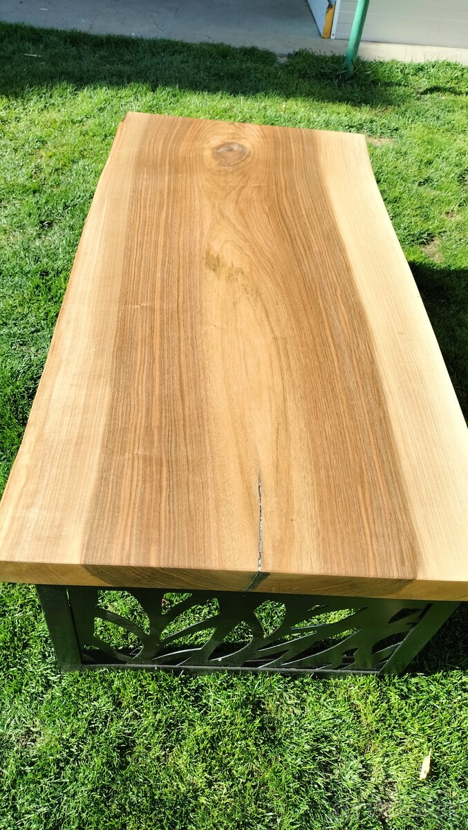 Masívny orechový stôl - 8