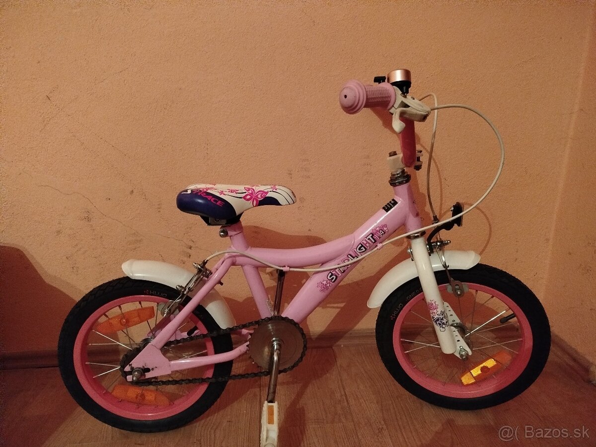 Detský bicykel 14 ružový - 8