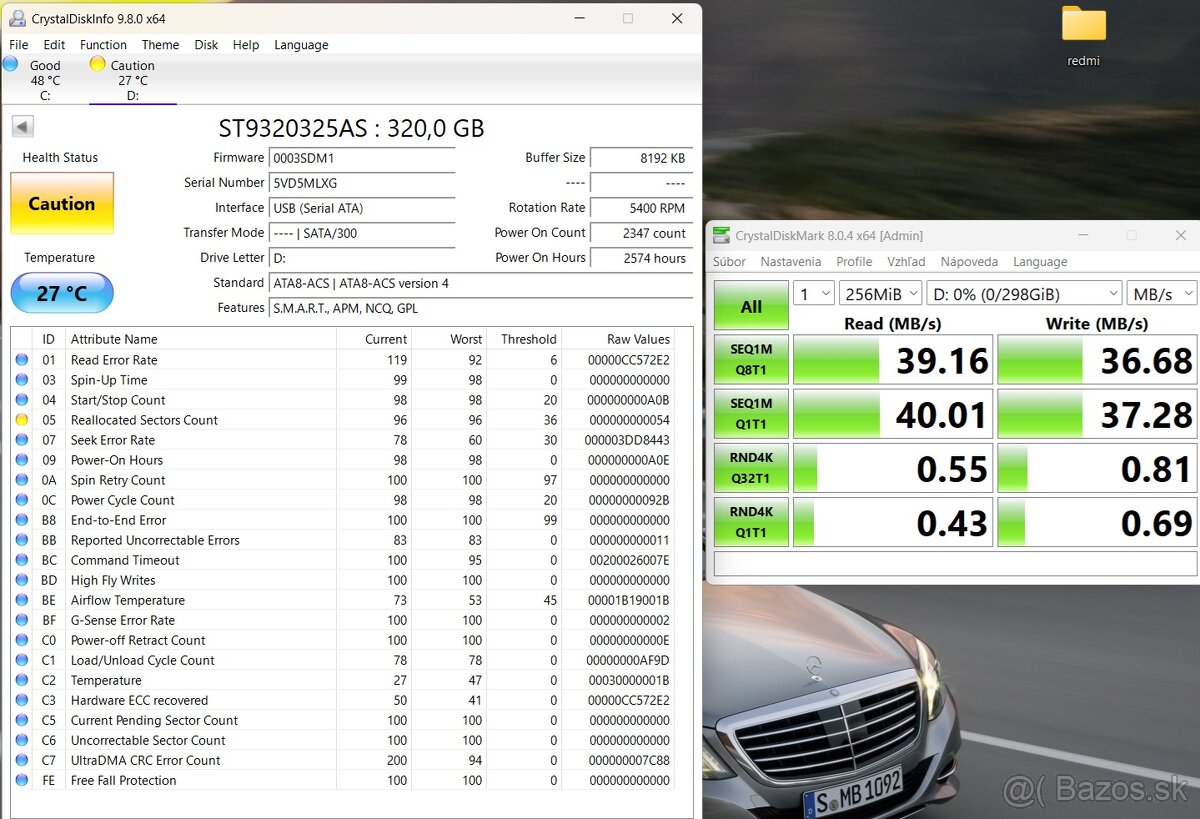 320gb sata HDD 2,5" Seagate Momentus 5400.6 - 8