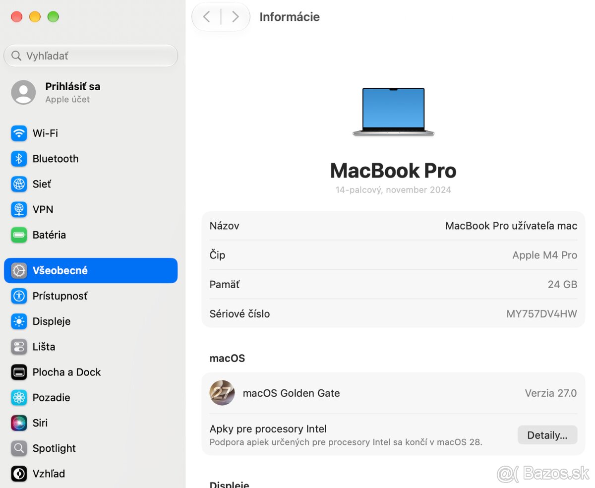 MacBook Pro 14″ M4 Pro, 24 GB RAM, 512 GB SSD - 8