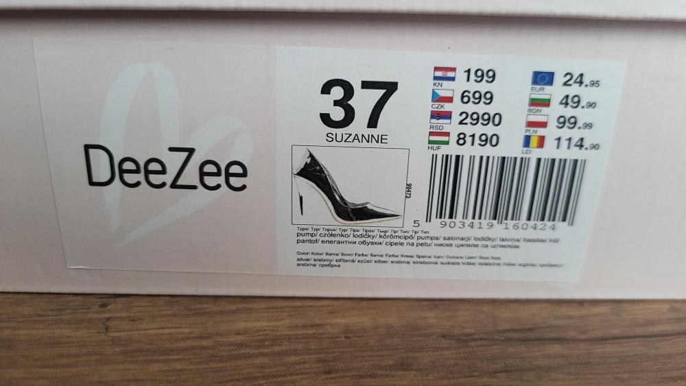 Nové nepoužité lodičky veľ.37 - 8