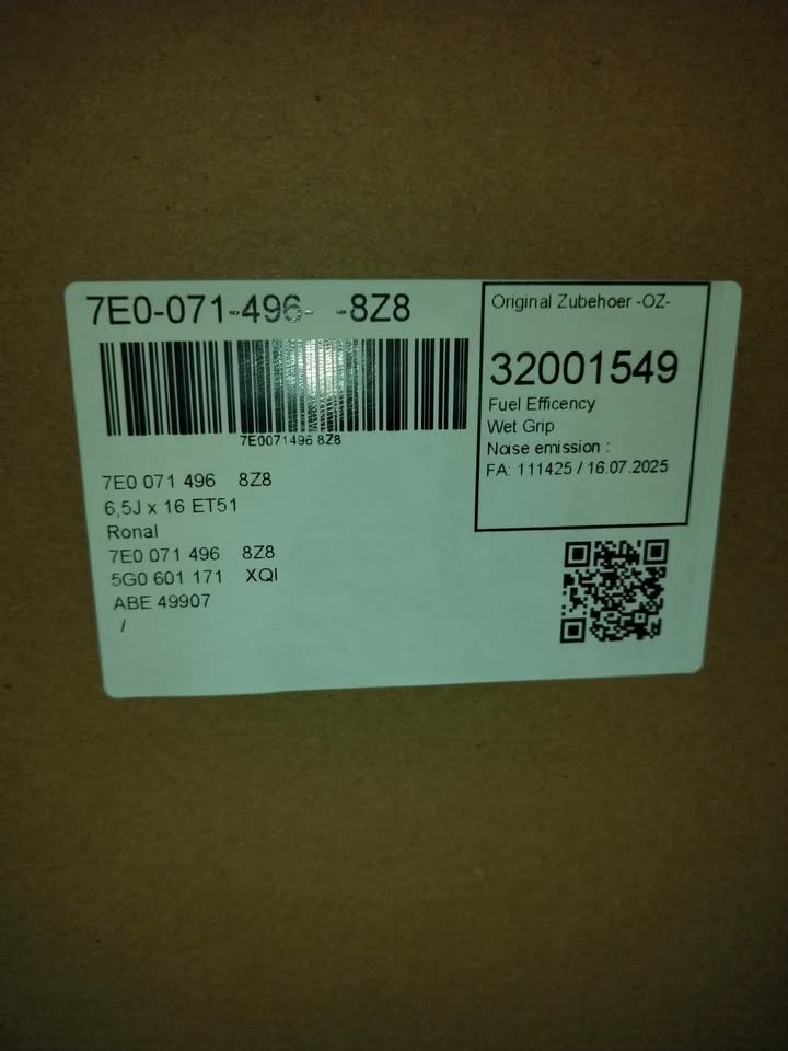 Alu 5 x 120 16" originál VW + pneu. - 8