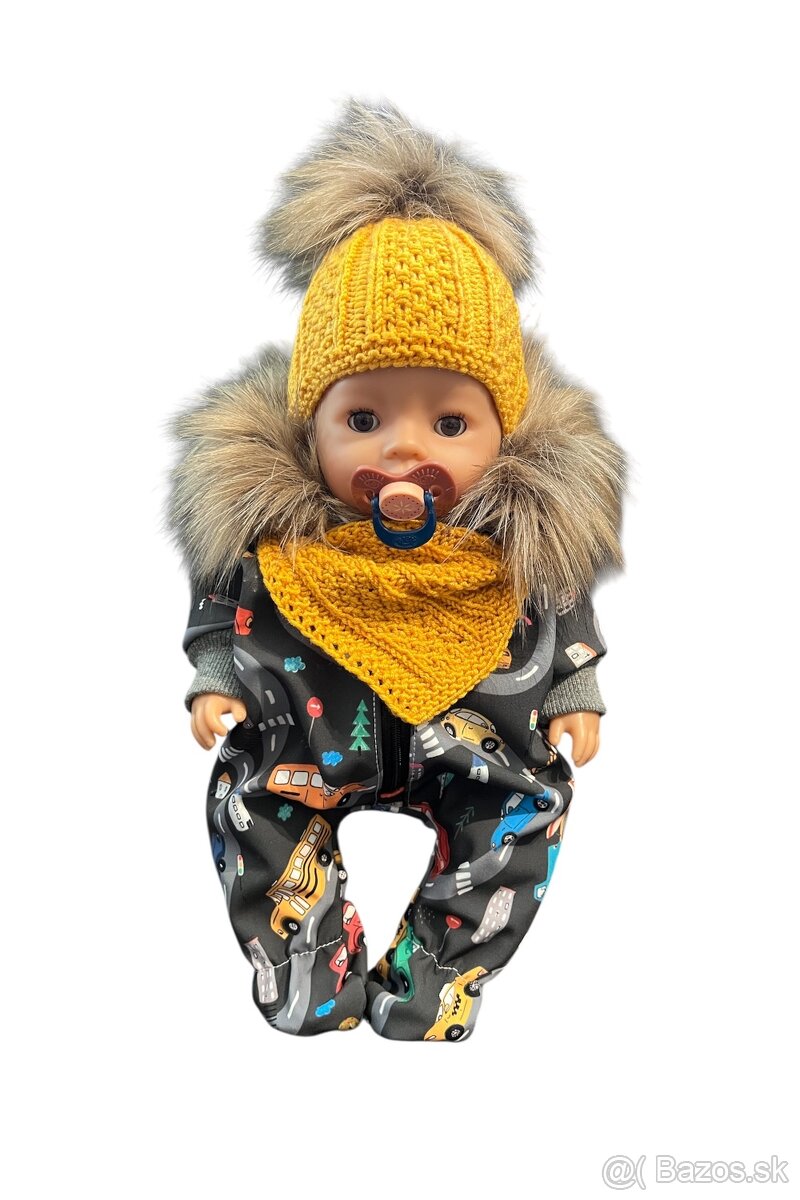 Zimný overal pre bábiku Baby Born, Baby annabell - 43 cm SET - 8