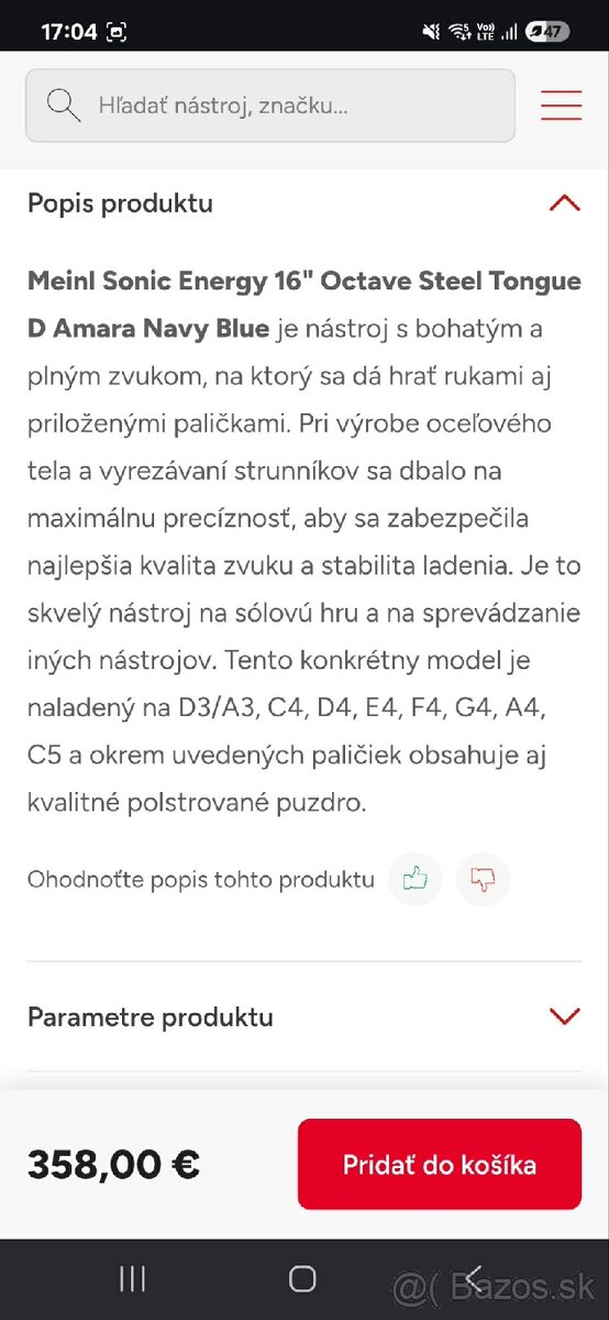 Meinl sonic energy 16" - 8