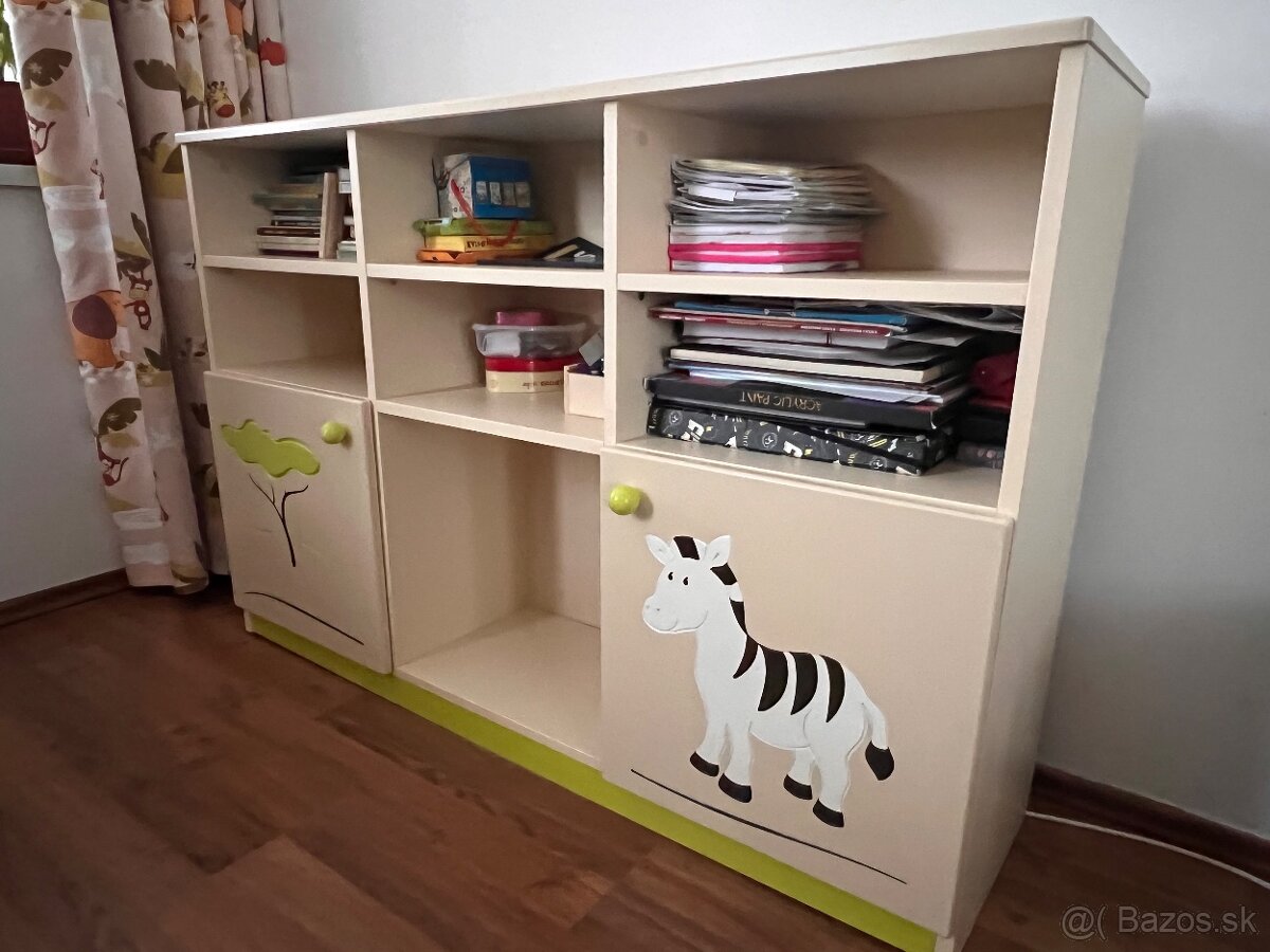 KOMPLETNÁ DETSKÁ IZBA MEBLIK - SAVANA (Postieľka a Nábytok) - 8