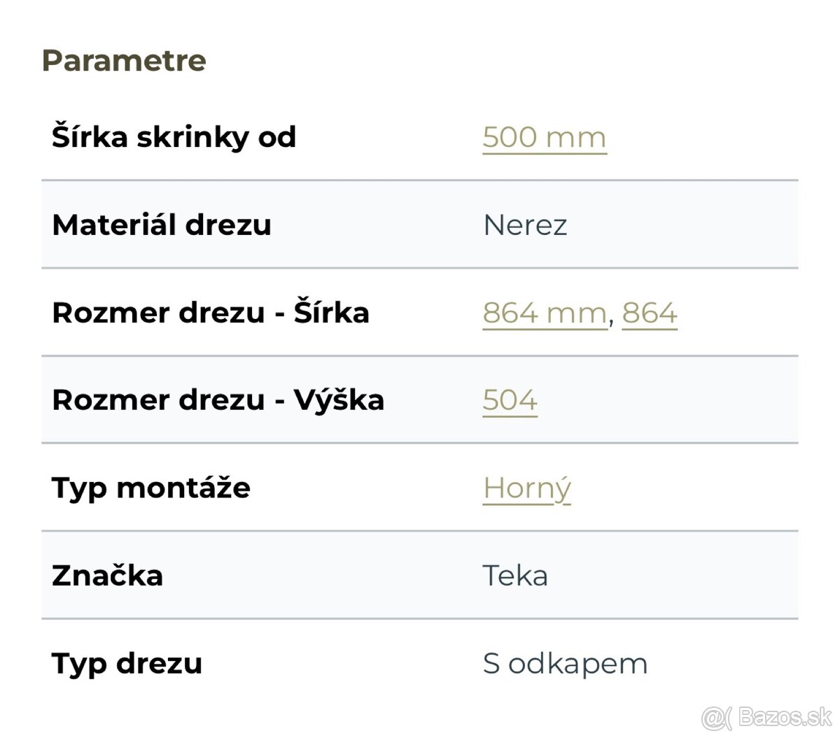 Kuchynský drez Teka BROOKLYN 50 M-XP 1B 1D - 8