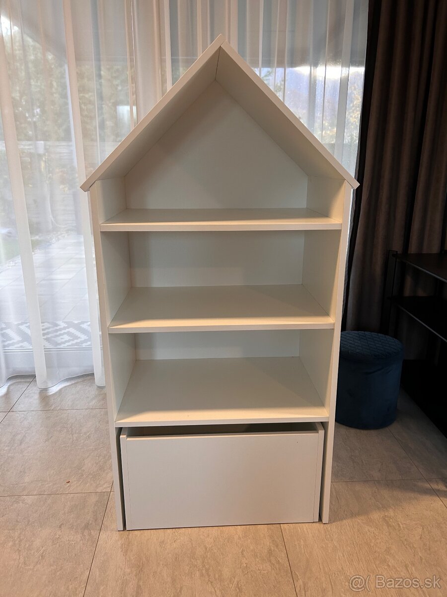 Detska domcekova postel Lucky so zabranou 160x80 - 8