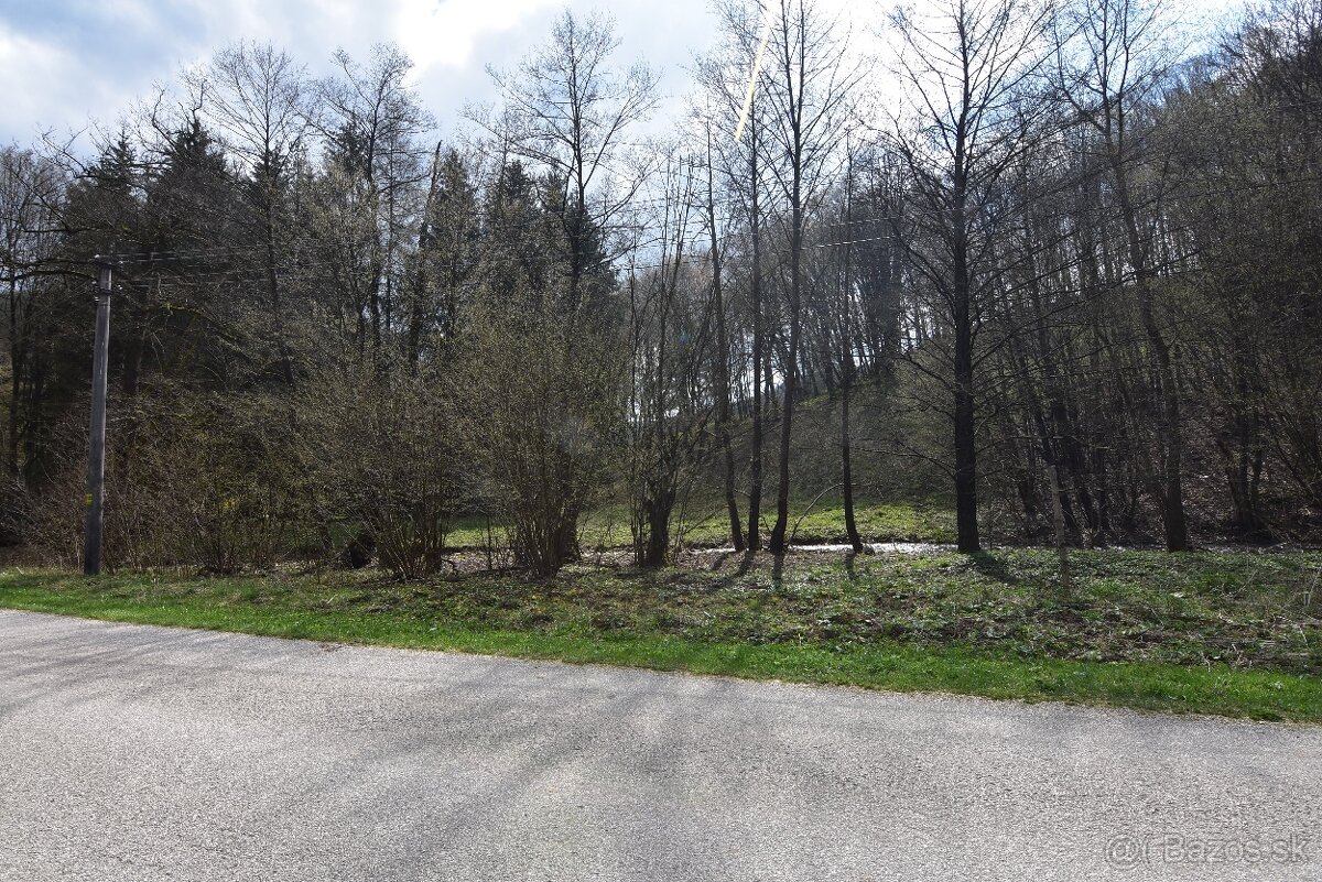 Na predaj lesný rekreačný pozemok Drietoma - Liešna, 6549m2 - 8