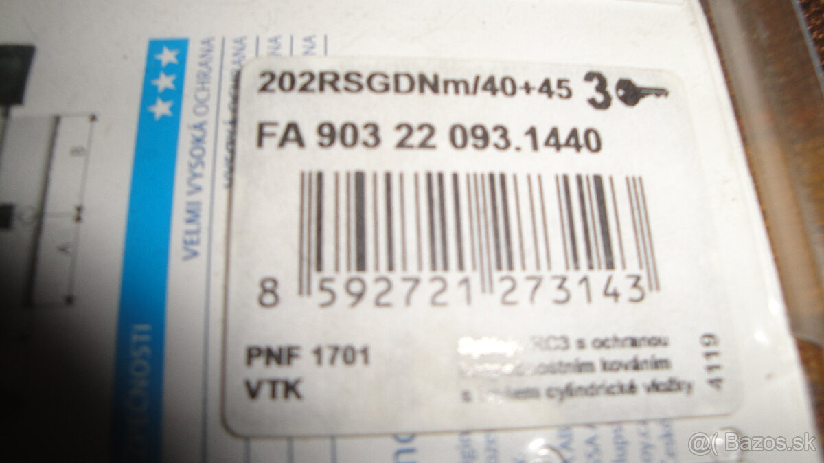 Predám tento zámok, vlozku s gombikom v Bratislave a okolí - 8